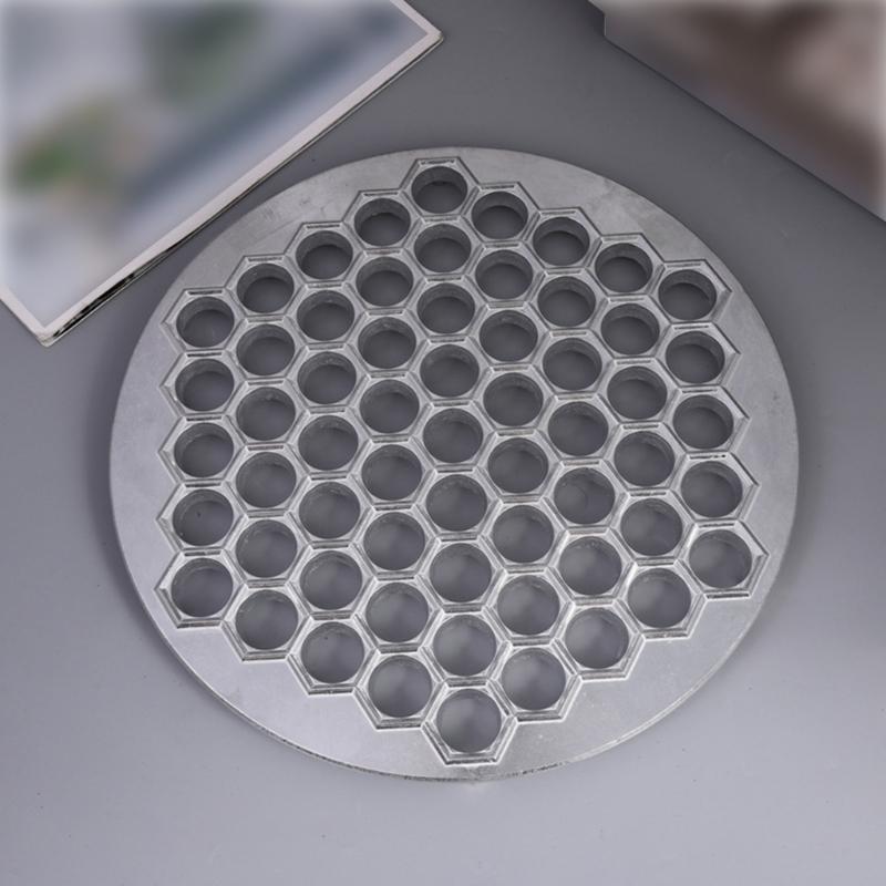 61 Hole Aluminum Alloy Dumpling Mould Press Professional Handmade Ravioli Maker For Home Restaurant Kitchens Use