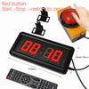 1,5-Zoll 4-stellige LED-Timer-Stoppuhr mit Knopf, tragbar für Wettkampf, Gaming, Fitness, digitale Countdown-Uhr, klares Display