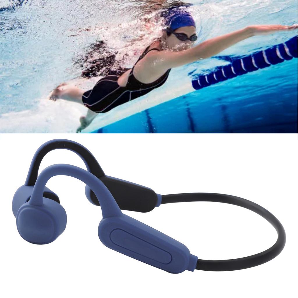 Bone Conduction     Sport Headphones IPX8 Proof Wireless Lightweight Earphones for Workouts Running Swimming 16GB