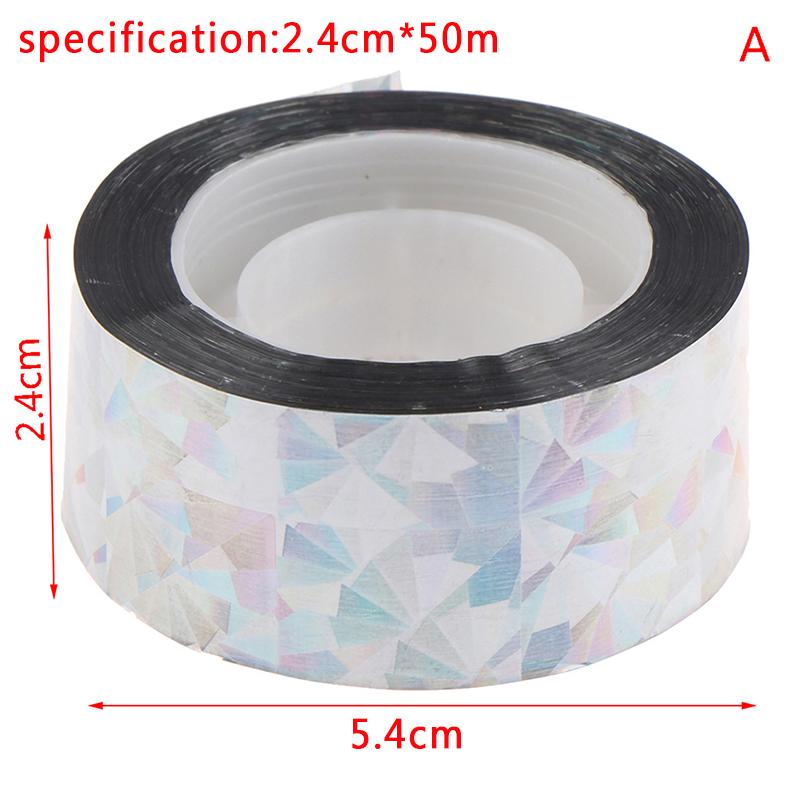

Anti Bird Tape 50M/110M Scare Tape Audible Repellent Fox Pigeons Repeller Ribbon as the picture