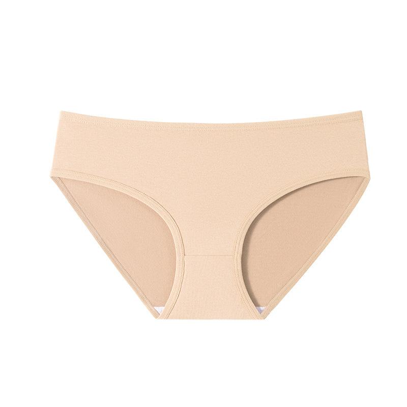 Large Size Women Spring and Autumn Cotton Without Trace High Bounce Not Clip Hip Waist Triangle Briefs