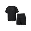 Nike Logo Print Casual Short Sleeve Shorts Set Kids Sets Black DH9484-011