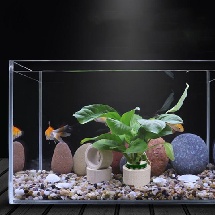 Gewichte Keramik 10 Stück Pflanzen Wasser Aquarium Pflanzen Befestigungsringe Aquarium Dekoration Zubehör Für Süßwasser Salzwasser