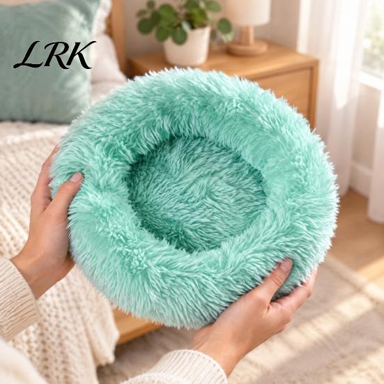 Cozy Bed for Parrots Shaggy Plush Parrot Bed, Warm Fuzzy Sleeping Pad, Round Fluffy Soft Nest Sugar Gliders Winter Hamsters Budgies Lovebirds