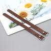Easy To Write Double Sided PU Luggage Tag Alloy Buckle Rust Proof Copper Rivet for Travel Baggage Identification