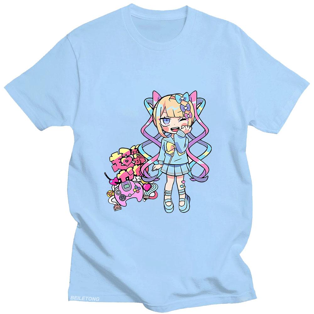NEEDY GIRL OVERDOSE Tshirts 100% Cotton Shirt Women Kawaii Clothes Anime Graphic T Shirts Summer Prevalent T-shirts Short Sleeve