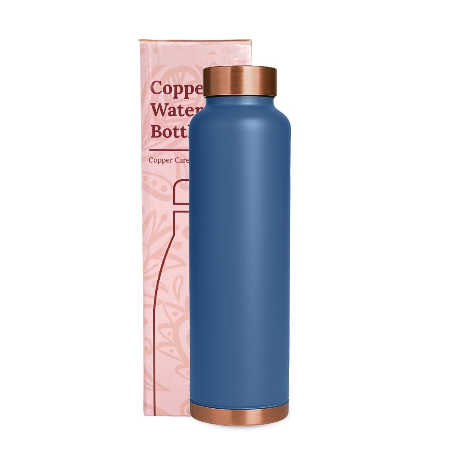 

Copper Water Bottle (1 Litre), Leakproof, Pure Copper Water Bottle, Tamba Bottles, Authentic, Durable Bottle for Everyday Use