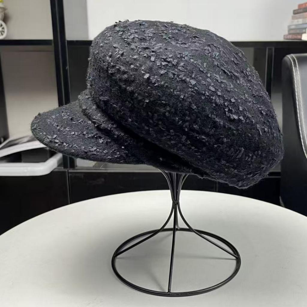 Small octagonal hat, spring and autumn cap, female retro casual painter hat, shopping, small fragrant style beret