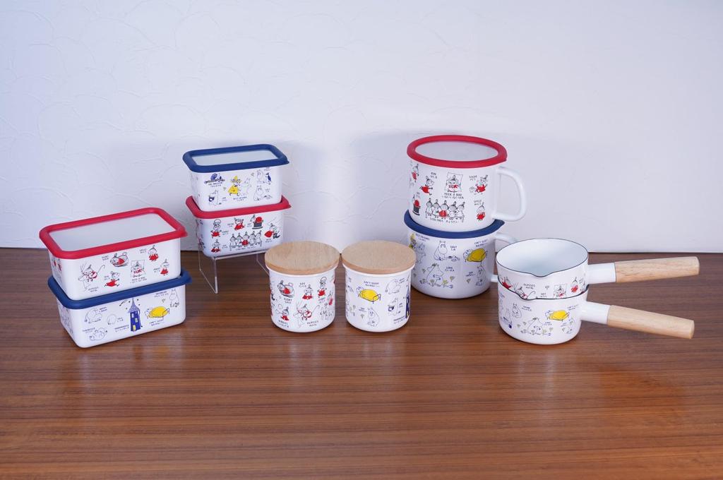 Fuji Enamel Moomin Allekore Milk Pan 12cm Moomin MOYA-12M.B