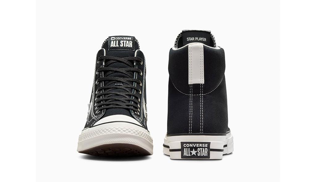 Converse Star Player 76 Sneakers Wider Fit Black