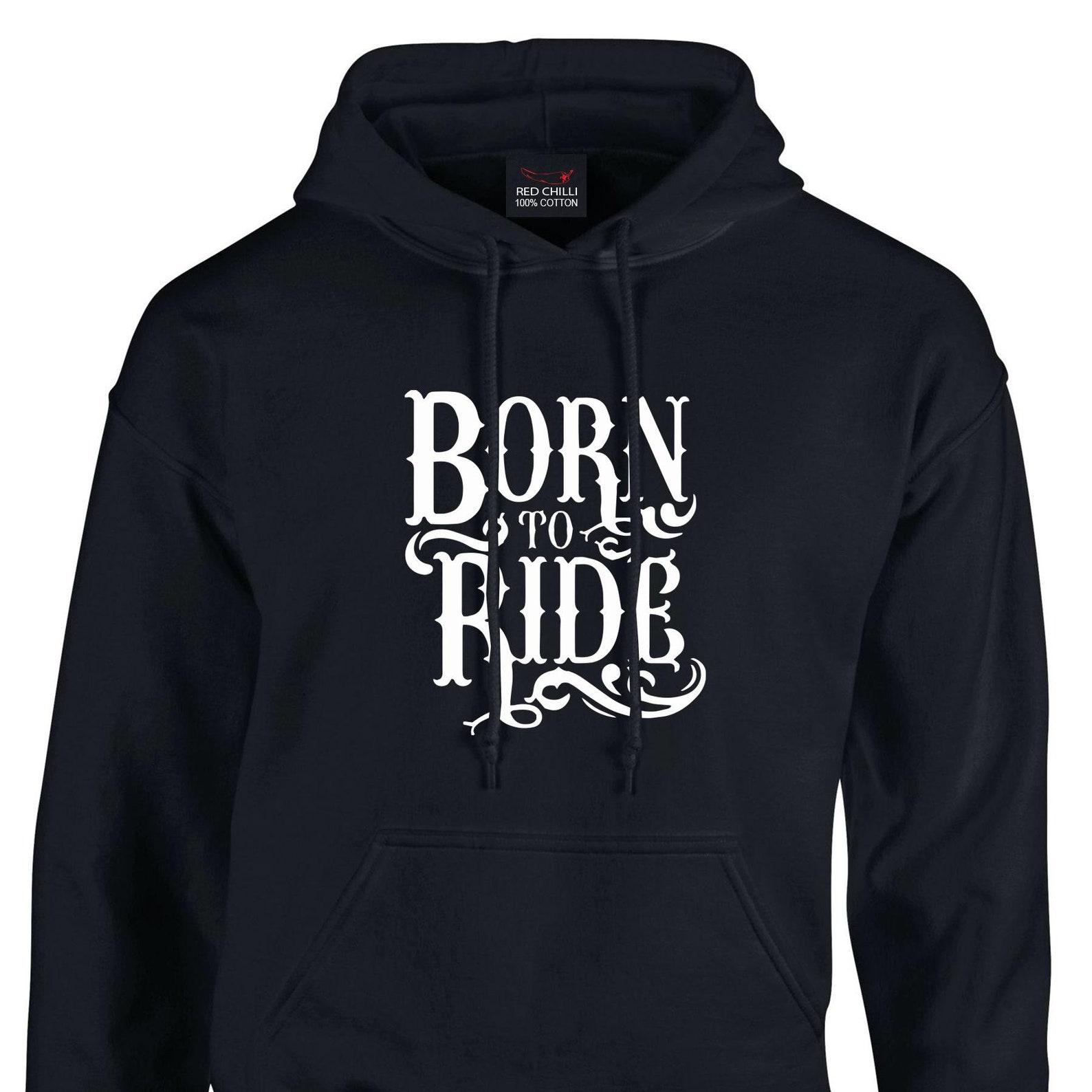 Born To Ride Motorbike Printed T-shirt 4XL