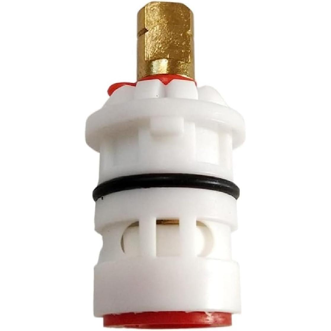 Brass Ceramic Faucet Valve Core, Replacement Tap Valve Cartridge for Double Handle Kitchen Basin Shower Faucet, Ceramic Disc Cartridge, Hot Hot