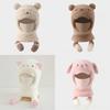 Kids Winter Beanie With Thick Fleece And Integrated Face Mask For Boys And Girls