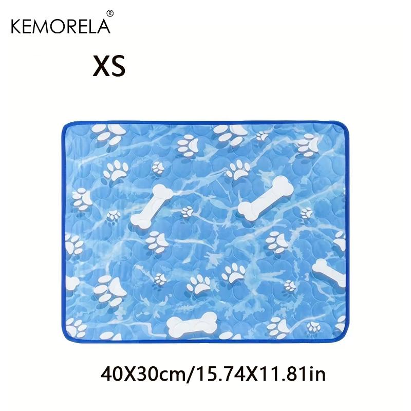 KEMORELA Large Dog Cooling Pad Self-Cooling Ice Silk Pad Washable Pet Dog Cooling Mat for Summer Comfortable Dogs And Cats