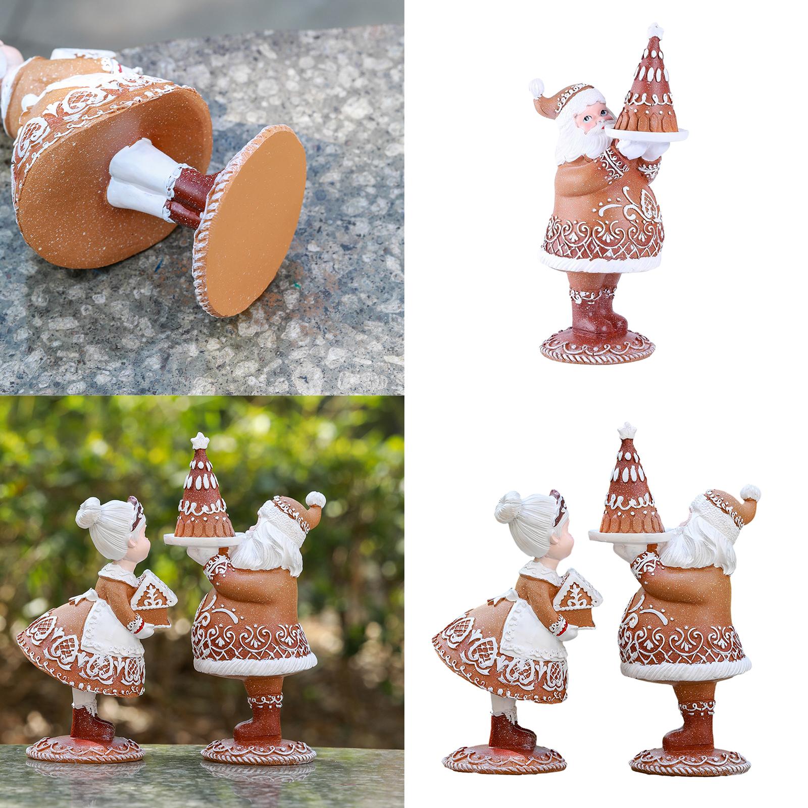 

1 пара мини-рождественских фигурок пар, кукол, садовых украшений, детских игрушек, миниатюрных ландшафтных украшений, статуй людей