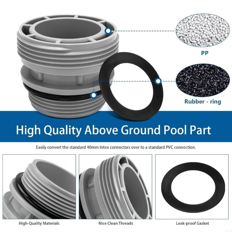Pool Hose Adapter Conversion Swimming Pool Filter Hose Connector Waterproof Pool Hose Adapter Connection M4YD