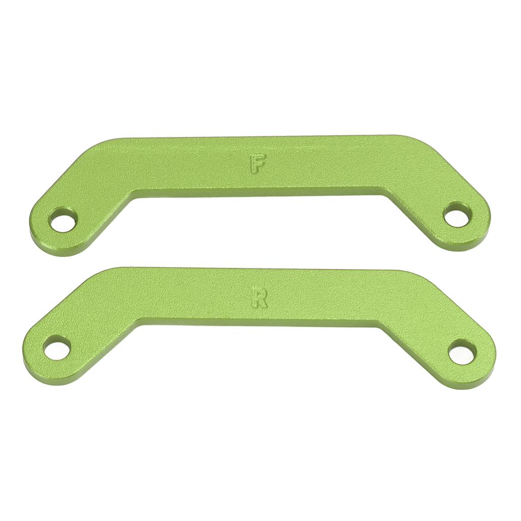 2Pcs Aluminum Alloy Front Rear Bulkhead Tie Bar for Traxxas 110 MAXX 2.0 RC Car Parts Green