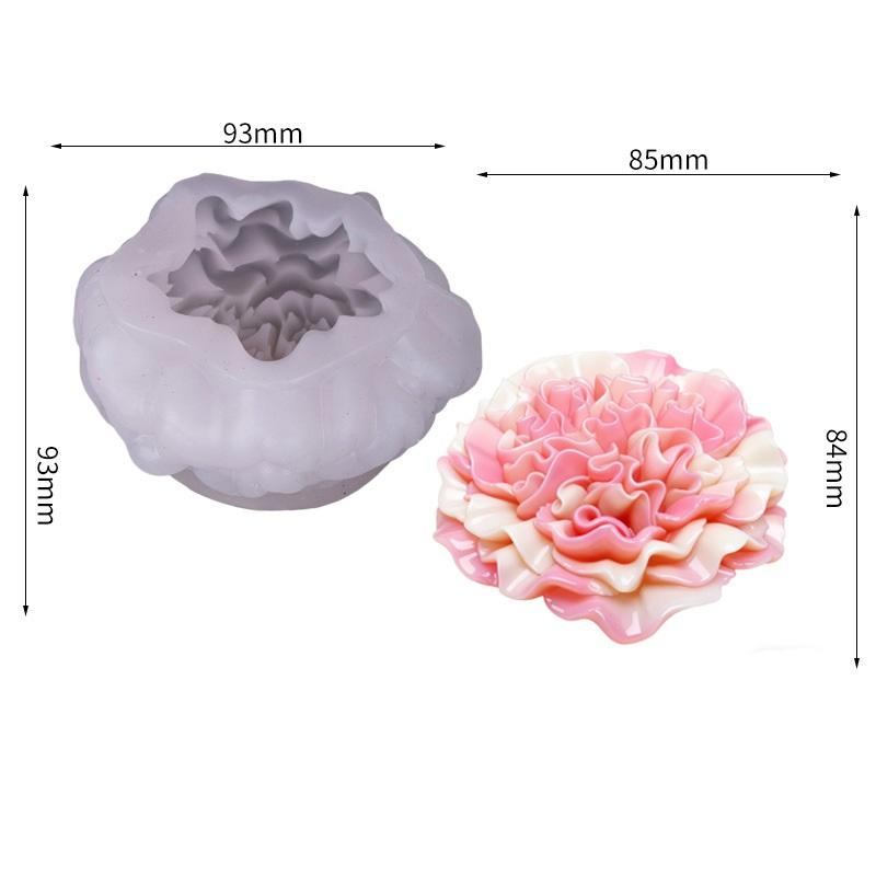 3D Blomform Blomform Silikonformar Gör-det-själv Is Bakverk Gelé Godisformar Choklad Sockerhantverk Silikon Tvålform Kök