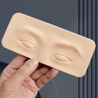 Dövme Eğitimi Sahte Cilt Gerçekçi Kalınlaştırılmış İyi Esneklik Kararmaz 3D Silikon Kaş Göz Makyajı Eğitim Cildi Yeni Başlayanlar İçin Malzeme
