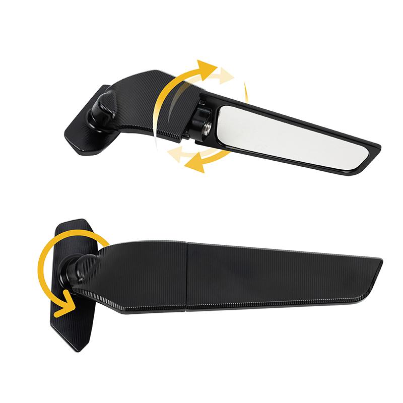 1 Pair Adjustable Wind Wing Rearview Mirrors Replacement Rearview Side Mirror For Suzuki GSXR1000 GSX1000R 2017-2021
