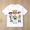 Cotton short-sleeved children's toy cartoon print boys'sports shirt for ages 1-12, casual top summer T-shirt with cartoon design