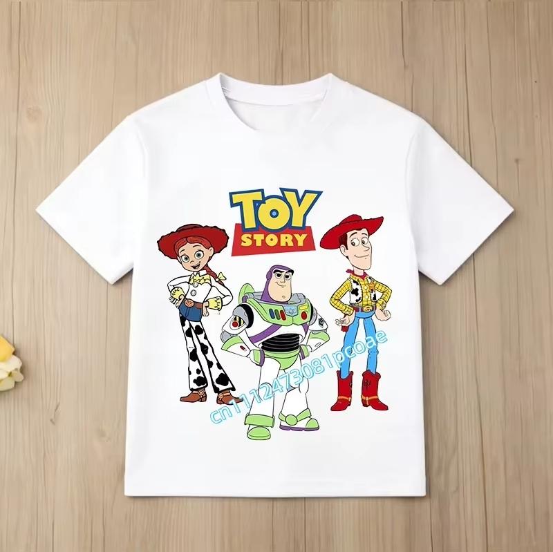 Cotton short-sleeved children's toy cartoon print boys'sports shirt for ages 1-12, casual top summer T-shirt with cartoon design