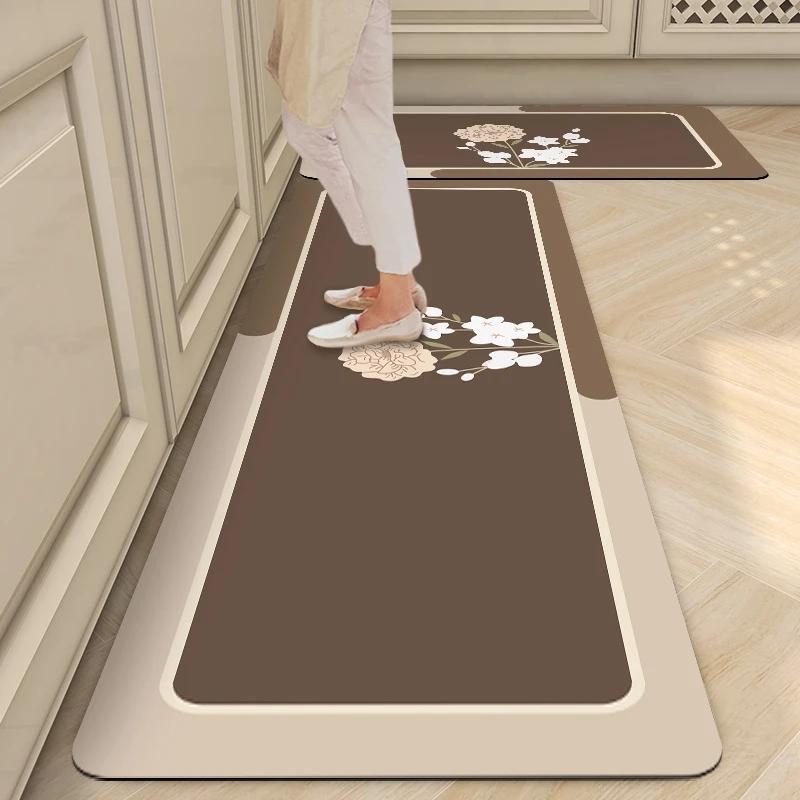 Nordic Modern Kitchen Floor Mat Home Entrance Doormat Living Room Carpet Anti-slip Bedroom Long Rugs Alfombras De Cocina