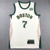 Boston Celtics Basketball Jersey Tatum 0 Brown 33 Retro Embroidered Graffiti Sport Top Men Women Unisex Team Shirt