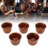 Wooden Tea Cups   Multifunctional Safe Eco Friendly   Wood Teacups for Drinking Tea Coffee Wine Beer Hot Drinks
