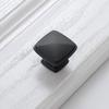 Lot de 10 boutons de meuble noirs 30 mm – poignée tiroir aluminium