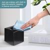 Tissue Box Holder, Tissue Box Cover Square Black Tissue Box Covers Cube Kleenex Box Covers Decorative Square Facial Tissue Cover for Living Room