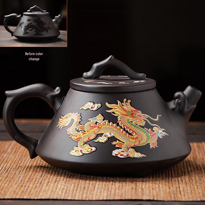 Fioletowy gliniany czajniczek Shangqi zmieniający kolor