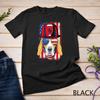 Funny Patriotic Beagle Dog Firefighter USA Flag 4th Of July Unisex T-shirt