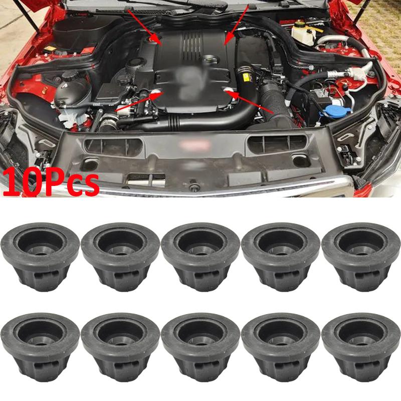 10Pcs Car Engine Cover Rubber Grommets 6420940785 for Mercedes Benz W204 C204 S204 C218 X218 W212 S212 A207 C207 W461 W463 X164