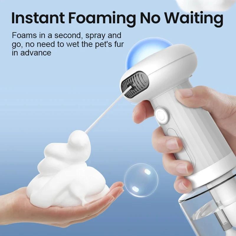 Automatic dog shampoo sprayer Rechargeable Pet Shampoo Mixing Bottle IPX7 Waterproof Bath Supplies for Dog Cat Puppy Children