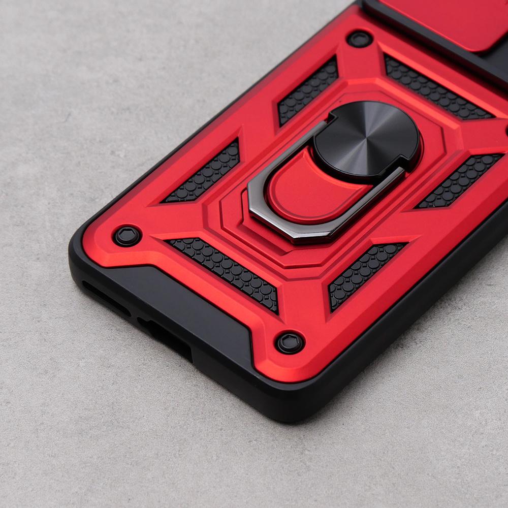 Armored case for Motorola Edge 40 Neo, CamShield Slide, red
