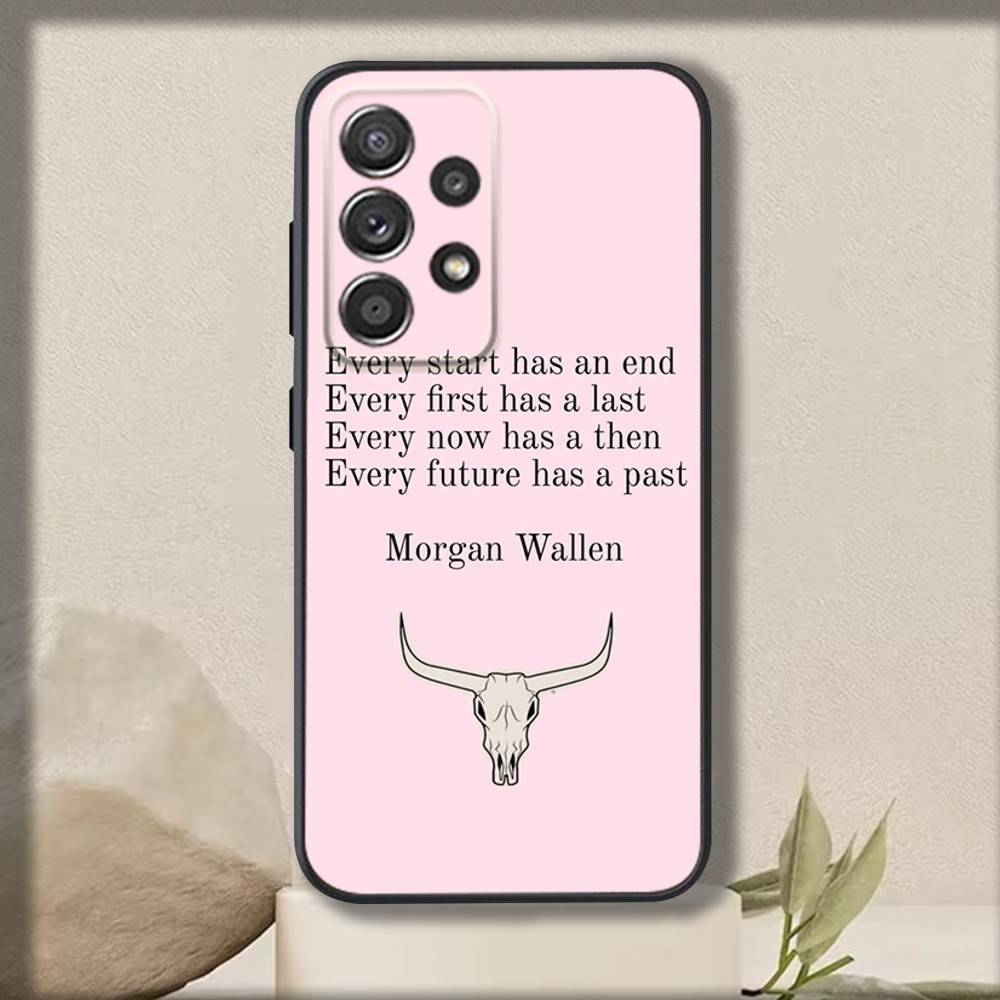 Singer M-Morgan Wallens Phone Case For Samsung S 25,24,23,22,30,21,10,9,Ultra,Plus,Lite,FE,4,5 G Soft Black Case