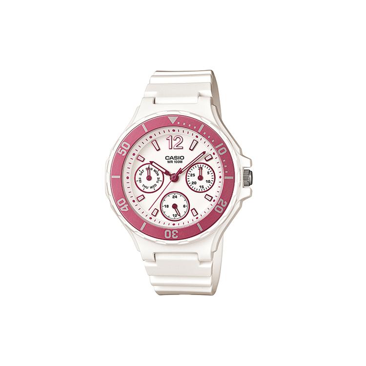 CASIO Women s YOUTH White Watch LRW-250H-4A LRW-250H-4A Pink/White Dial