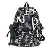 Mode Automne Cartable Personnalité Féminine Camouflage Graffiti Couple Sac à Dos Grande Capacité Sac à Dos Étudiant Masculin