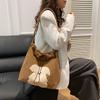 Crossbody Bag New Strip Velvet Shoulder Bag High Texture Commuter Versatile Women Tote Bag
