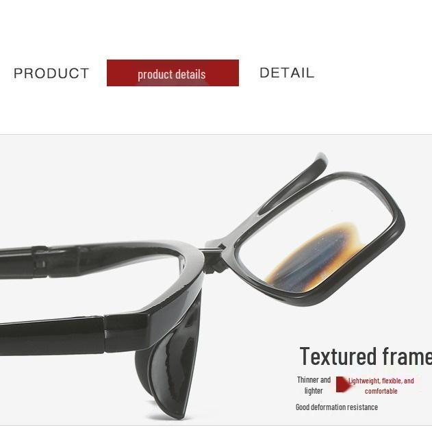 Men's Anti-Blue Light Reading Glasses, Large Frame, Business Style, Spring Hinges