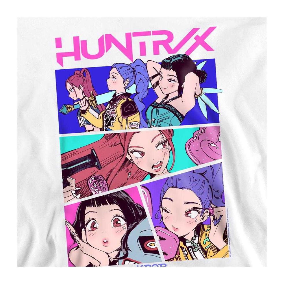 K-Pop Dämonenjäger Unisex Erwachsene Huntrix Neon Comic Anime Sweatshirt