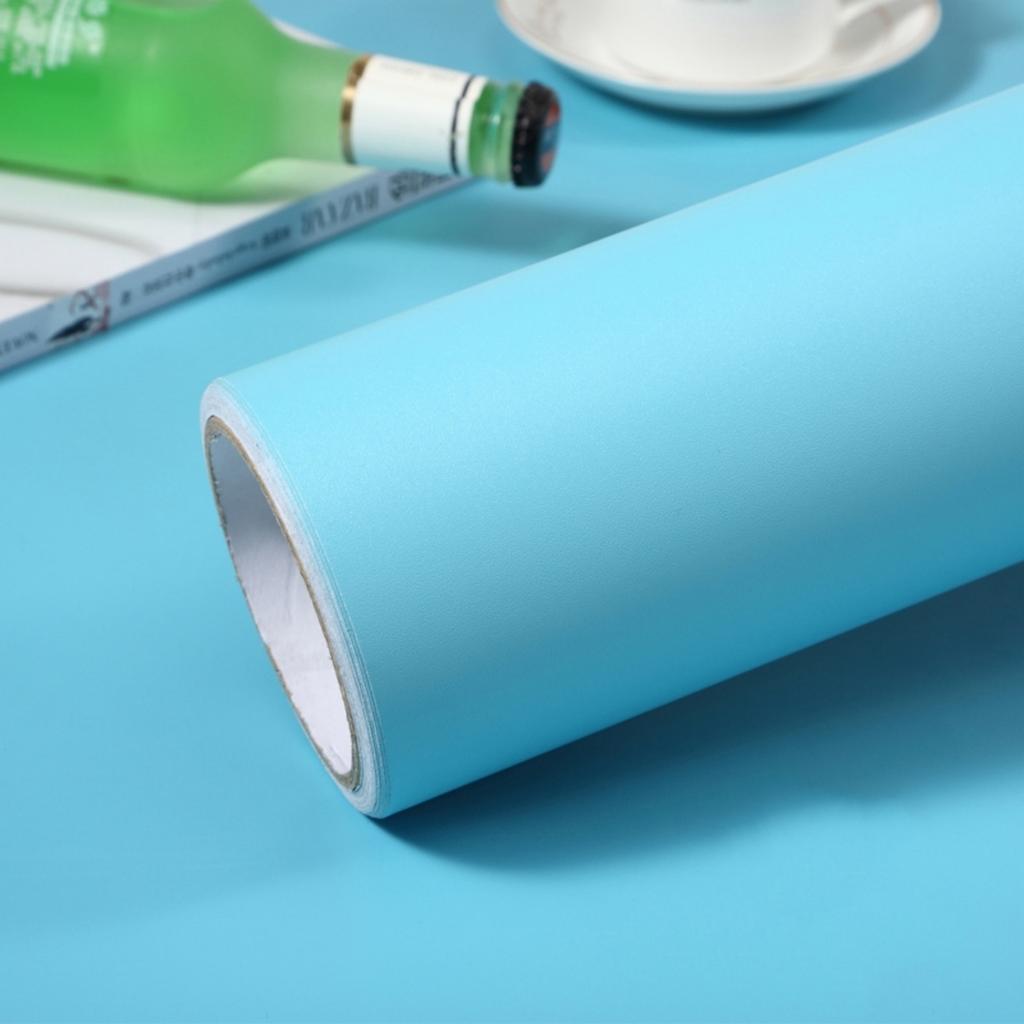 1 Rolle Mat-Orange Selbstklebende Tapete Wasserdicht und Feuchtigkeitsbeständig Selbstklebend Schlafzimmer TV-Hintergrundwand Schreibtisch Kleiderschrank