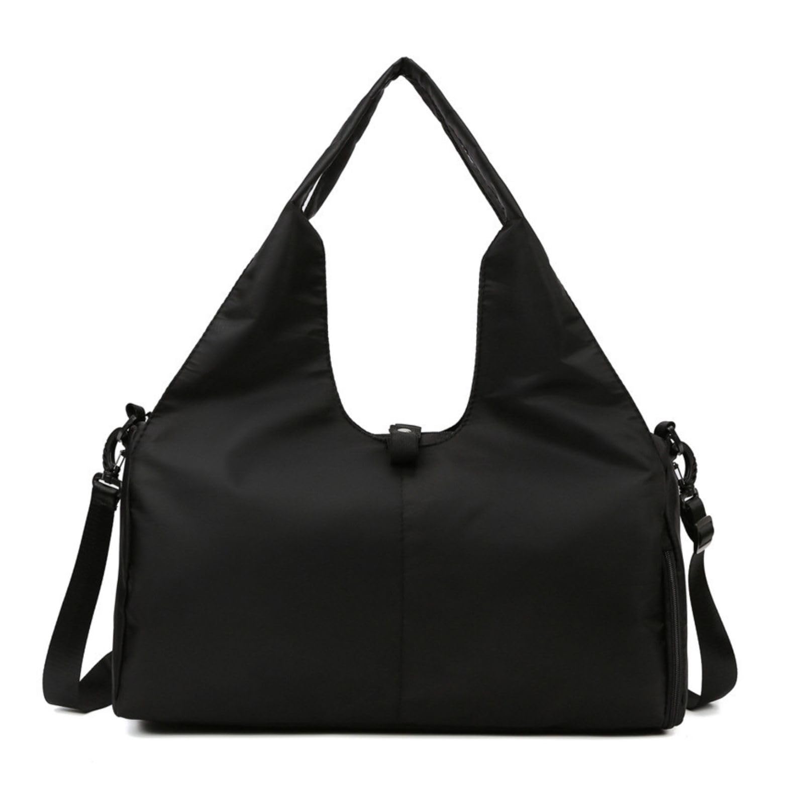 

Harujio Gym Travel Bag with Shoe Large Capacity Tote Shoulder Sports Boston Shoulder Crossbody Travel Business Trip Exercise Outdoor Casual Women s чёрный