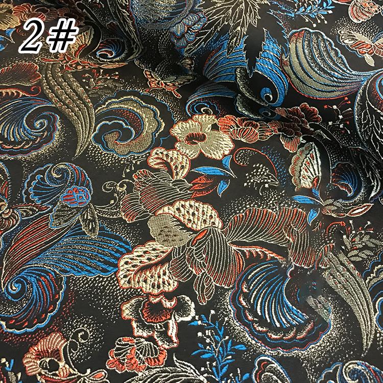 Butterfly love flower brocade handmade diy thick brocade jacquard cheongsam fabric handmade diy cloth 75CM*50CM