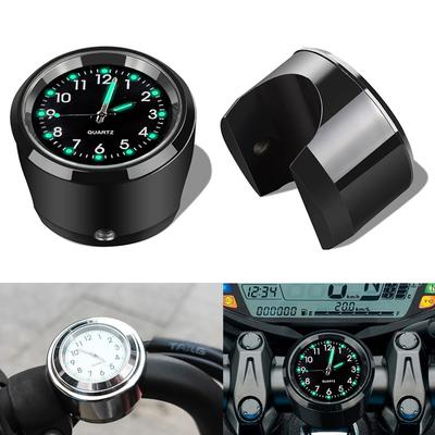 Alüminyum Kuvars Saat Işıklı Saat Gidona Montaj Motosiklet Scooter Bisiklet Gidonu Su Geçirmez Zaman Göstergesi Evrensel