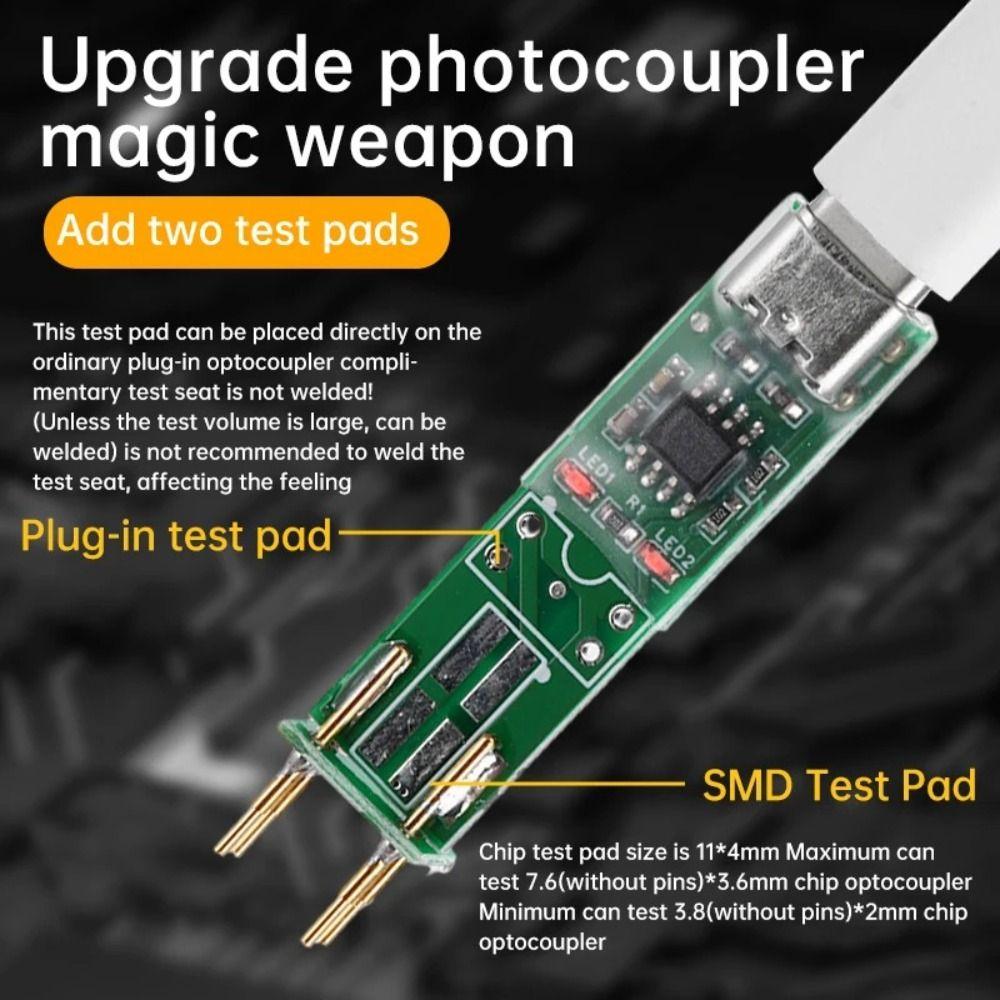 Portable 4pin Optocoupler Tester LED Indicator Professional Circuit Board Tester DIY Online Test Module Electronics Accessories