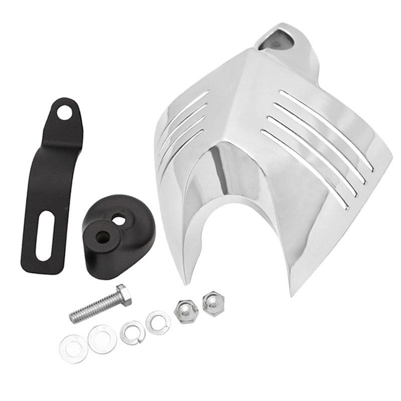Motorcycle Accent Accessory V-Shield Horn Cover Protector for XL883 XL1200 Cruiser Chopper Bobber Cafe Racer
