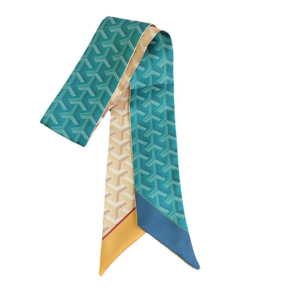 Spring New Women'S Y-Shaped Headband, Small Scarf, Small Scarf, Wrapped Bag Handle, Ribbon