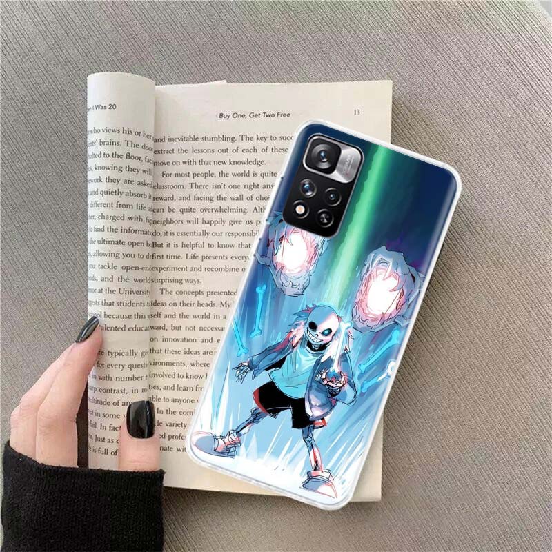 Undertale Sans Doggo Phone Case For Xiaomi Poco X4 F4 GT X3 NFC X5 X6 X7 Pro 5G M5 M5S M3 F5 Mi F6 F3 F2 F1 Cover Coque Fundas T